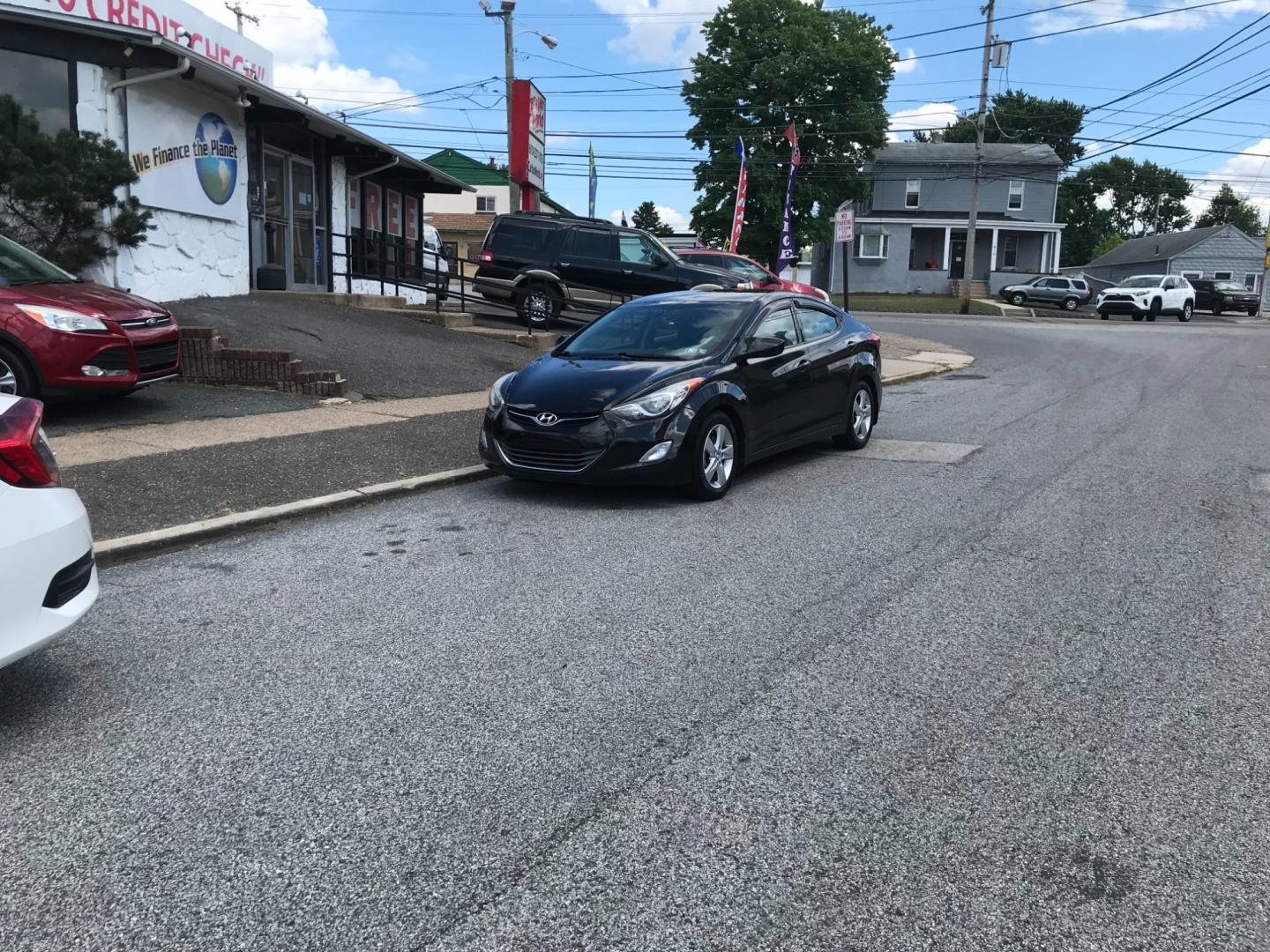 2013 Black /Gray Hyundai Elantra GLS (5NPDH4AE9DH) with an 1.8 V4 engine, Automatic transmission, located at 577 Chester Pike, Prospect Park, PA, 19076, (610) 237-1015, 39.886154, -75.302338 - Photo#1